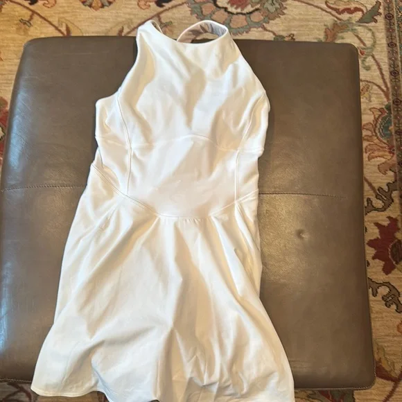Sporty White Sleeveless Lulu Dress - Picture 1 of 4